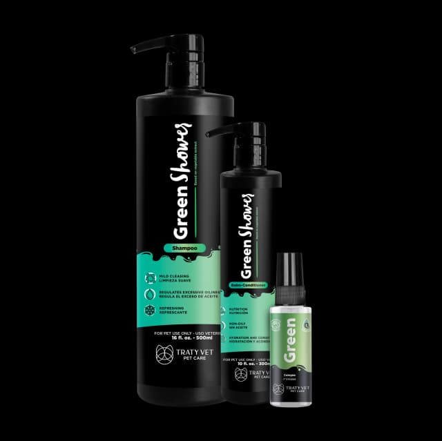 Green Shower Shampoo 16,9 fl. oz. - Balm Conditioner 10 fl. oz. - Green Cologne 0,5 fl. oz. Kit
